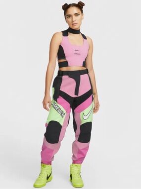 Nike x Ambush Collab Moto Cargo Pants Magic Flamingo/Black SZ M NWOT